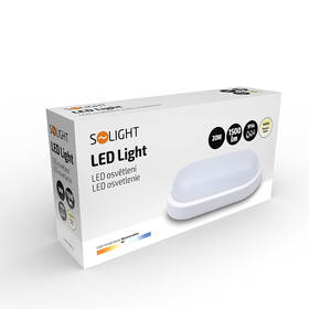 Stropní svítidlo Solight oválné, 20W, 1500lm, 4000K, IP54, 26cm bílé

 obrázek produktu 8 z 8