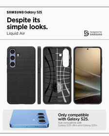 Kryt na mobil Spigen Liquid Air na Samsung Galaxy S25 černý

 obrázek produktu 12 z 17