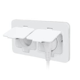 Zásuvka Solight IP55, dvojitá, vestavná, podlahová, obdélníková bílá

 obrázek produktu 6 z 10