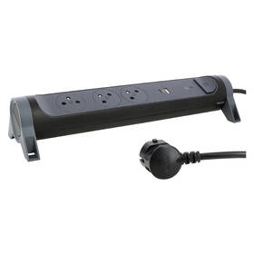 Přepěťová ochrana Legrand 3x zásuvka, USB, USB-C, 1,5m černá

 obrázek produktu 3 z 11