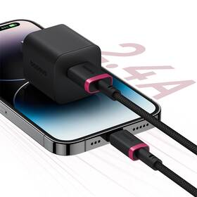Kabel Baseus Dura USB/Lightning, 2.4A, 2m černý/červený

 obrázek produktu 7 z 16