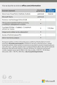 Software Microsoft Office 2021 pro domácnosti a podnikatele CZ 

 obrázek produktu 1 z 1