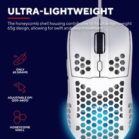 Myš Trust GXT 928W Helox Lightweight Wired bílá

 obrázek produktu 4 z 13