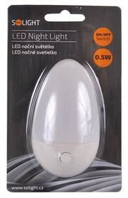 Noční světlo Solight 0,5 W, 230V, bílá 

 obrázek produktu 2 z 2
