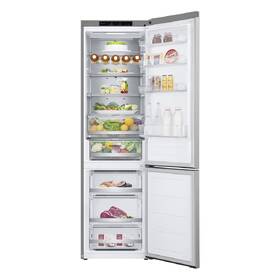 Chladnička s mrazničkou LG GBV7280BPY stříbrná barva
