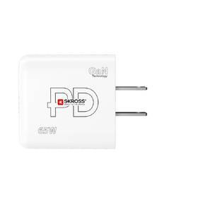 Cestovní adaptér SKROSS USB A+C 65W GaN US, Power Delivery, typ A 

 obrázek produktu 2 z 9