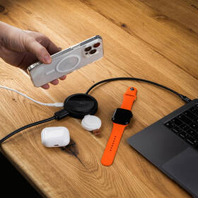 USB Hub FIXED MagHUB, 7-portový, s bezdrátovým nabíjením černý

 obrázek produktu 7 z 9