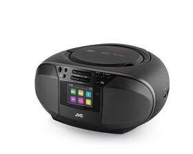 Radiopřijímač DAB+/CD JVC RD-E664B-DAB černá barva
