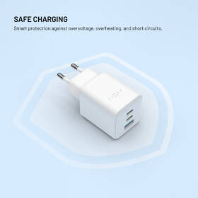 Nabíječka do sítě FIXED Mini GaN, PD, 65W, 2xUSB-C/USB-A bílá

 obrázek produktu 6 z 9