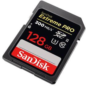 Paměťová karta SANDISK 128GB UHS-II U3 (300R/260W) 

 obrázek produktu 1 z 2