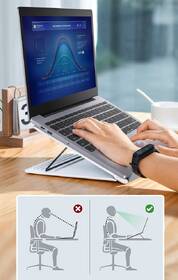 Podstavec pro notebooky Baseus Portable Laptop Stand šedý/bílý

 obrázek produktu 8 z 12