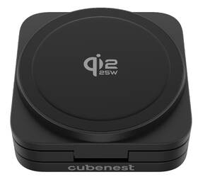 Bezdrátová nabíječka Cubenest SQ312 Ultra Qi2.2 3v1 s MagSafe černá

 obrázek produktu 6 z 19