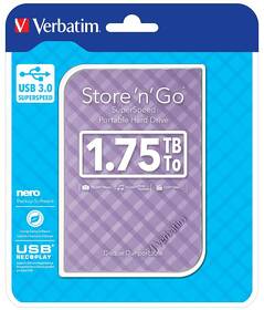 Externí pevný disk 2,5" Verbatim Store ‘n‘ Go GEN2 (53211), 1,75 TB, USB 3.0 fialový

 obrázek produktu 3 z 3
