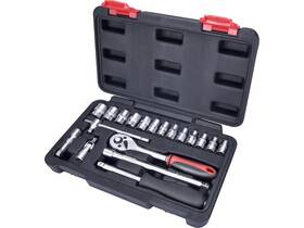 Sada gola klíčů Extol Premium 1/4" 8818309 (19 ks) 
