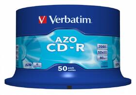Disk Verbatim CD-R 700MB/80min, 52x, 50-cake 

 obrázek produktu 1 z 2
