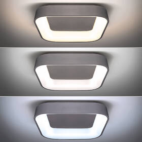 Stropní svítidlo Solight čtvercové Treviso, 48W, 2880lm, stmívatelné, dálkové ovládání šedé

 obrázek produktu 4 z 7