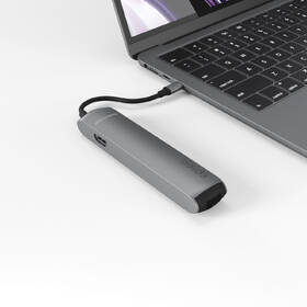 USB Hub Epico 6in1 Slim 8K USB-C/1× USB-C, HDMI, 3× USB 3.0 šedý

 obrázek produktu 4 z 7