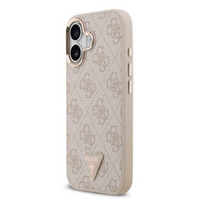 Kryt na mobil Guess PU Leather 4G Triangle Logo Gold Frame MagSafe na Apple iPhone 17 růžový

 obrázek produktu 2 z 7