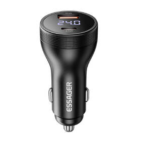 Adaptér do auta Essager 100W super rychlá USB-A, USB-C s digitálním displejem černý

 obrázek produktu 1 z 3