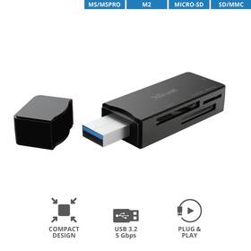 Čtečka paměťových karet Trust Nanga USB 3.1, M2, MS, SD, Micro SD 

 obrázek produktu 6 z 8