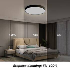 Stropní svítidlo IMMAX NEO LITE SEMPLICI SMART, 40cm, 36W, 2736 lm, s podporou BEACON, Wi-Fi, TUYA černé

 obrázek produktu 6 z 8