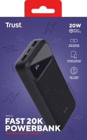 Powerbanka Trust Avala, 20000 mAh, USB-C PD černá

 obrázek produktu 8 z 9