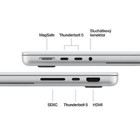 Notebook Apple 14" PROLED XDR M5 Pro 15×CPU 16×GPU, 24 GB, 1 TB - stříbrný CZ 

 obrázek produktu 6 z 8