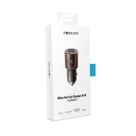 Adaptér do auta Forever Core, 2x USB, QC 3.0, 1x USB-C PD 36W černý

 obrázek produktu 3 z 3