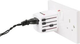 Cestovní adaptér SKROSS pro 150 zemí MUV Micro, 2.5A max. bílá barva
