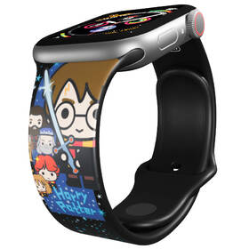 Řemínek Harry Potter na Apple Watch 42/44/45/49 mm - motiv charms 4, černý 

 obrázek produktu 2 z 3