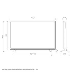 Televize TCL 75P8K 
