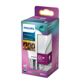 Žárovka LED Philips SceneSwitch, klasik, 7,5W, E27, teplá bílá 

 obrázek produktu 1 z 1