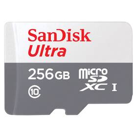 Paměťová karta SanDisk 256GB UHS-I U1 (100R/20W) + adaptér 

