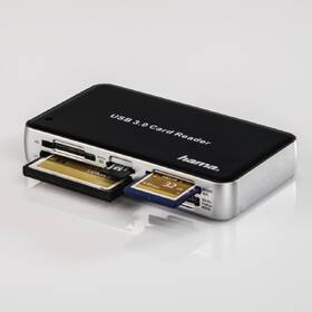 Čtečka paměťových karet Hama USB 3.0 All in One černá/stříbrná

 obrázek produktu 3 z 4