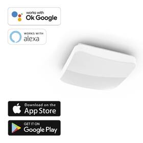 Stropní svítidlo Hama SMART Wi-Fi, třpytivý efekt, čtvercové, 27 cm 

 obrázek produktu 3 z 9