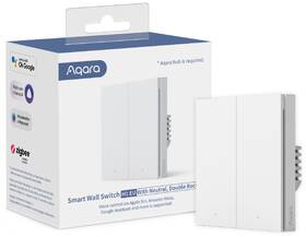 Vypínač Aqara Smart Wall Switch H1 EU (With Neutral, Double Rocker) bílý

 obrázek produktu 2 z 2