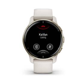 Chytré hodinky Garmin Venu 2 Plus - Cream - Gold/White Silicone Band 

 obrázek produktu 1 z 6