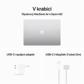 Notebook Apple MacBook Air 15" M2 10-GPU 8GB 256GB - Silver CZ 
