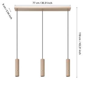 Závěsné svítidlo Eglo CAMINIA černé/zlaté/béžové

 obrázek produktu 1 z 2