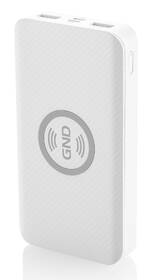 Powerbanka GND 10000 mAh, bezdrátové nabíjení 5W, USB-C, Lightning bílá

 obrázek produktu 2 z 8