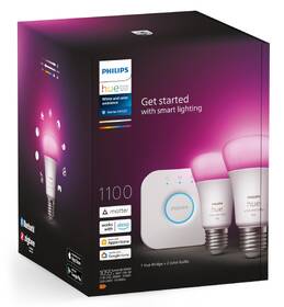 Startovací sada Philips 9W, E27, White a Color Ambiance (2ks) + Bridge 

 obrázek produktu 5 z 5