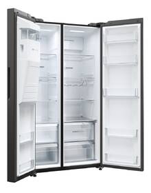 Americká lednice Haier HSW59F18EIPT černá barva
