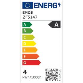 Žárovka LED EMOS Filament klasik, 3,8W, 806lm, E27, teplá bílá 

 obrázek produktu 1 z 3