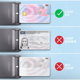 Čtečka eObčanek Axagon USB-C FlatReader Smart card šedá

 obrázek produktu 3 z 4