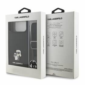Kryt na mobil Karl Lagerfeld Saffiano Crossbody Popruh Metal Karl and Choupette na Apple iPhone 18 Pro černý

 obrázek produktu 7 z 7