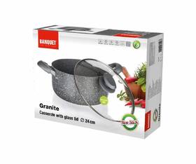 Hrnec s poklicí BANQUET Granite šedý

 obrázek produktu 3 z 3