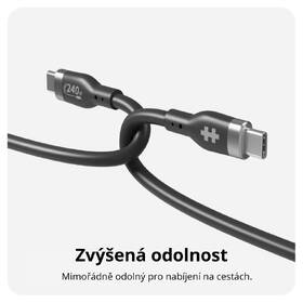 Kabel Hyper Silicone 240W, USB-C / USB-C, 1 m černý

 obrázek produktu 2 z 7