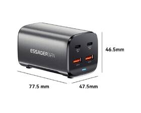Nabíječka do sítě Essager 67W, GaN, 2x USB-C, 2x USB-A černá

 obrázek produktu 3 z 7