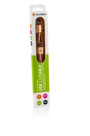 Kabel GoGEN USB/micro USB, 1m, oplétáný zlatý

 obrázek produktu 3 z 3