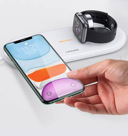 Bezdrátová nabíječka USAMS CD119 pro telefony + Apple Watch bílá

 obrázek produktu 3 z 8